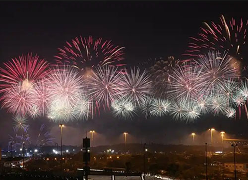 东方市焰火晚会